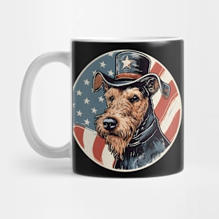 Patriotic Lakeland Terrier Mug